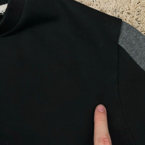 Calvin Klein Sweatshirt Large Black Logo Sweater Pullover Fleece Lined Soft - Picture 6 of 7